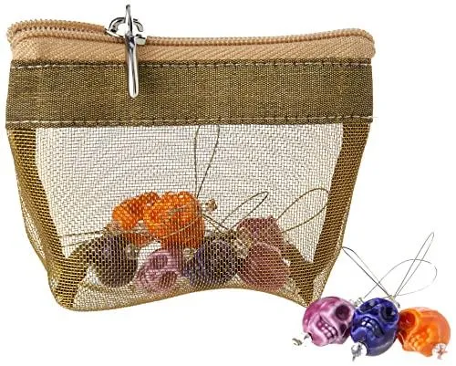 KnitPro NEW ZOONI Stitch Markers in Playful Beads "Skull Candy" (11253)