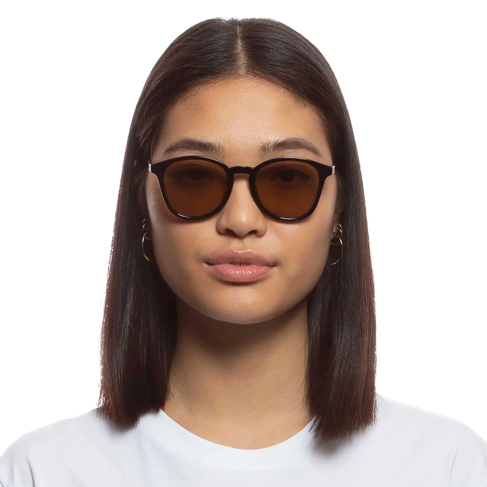 Le Specs Contraband Unisex Sunglasses - Shiny Black