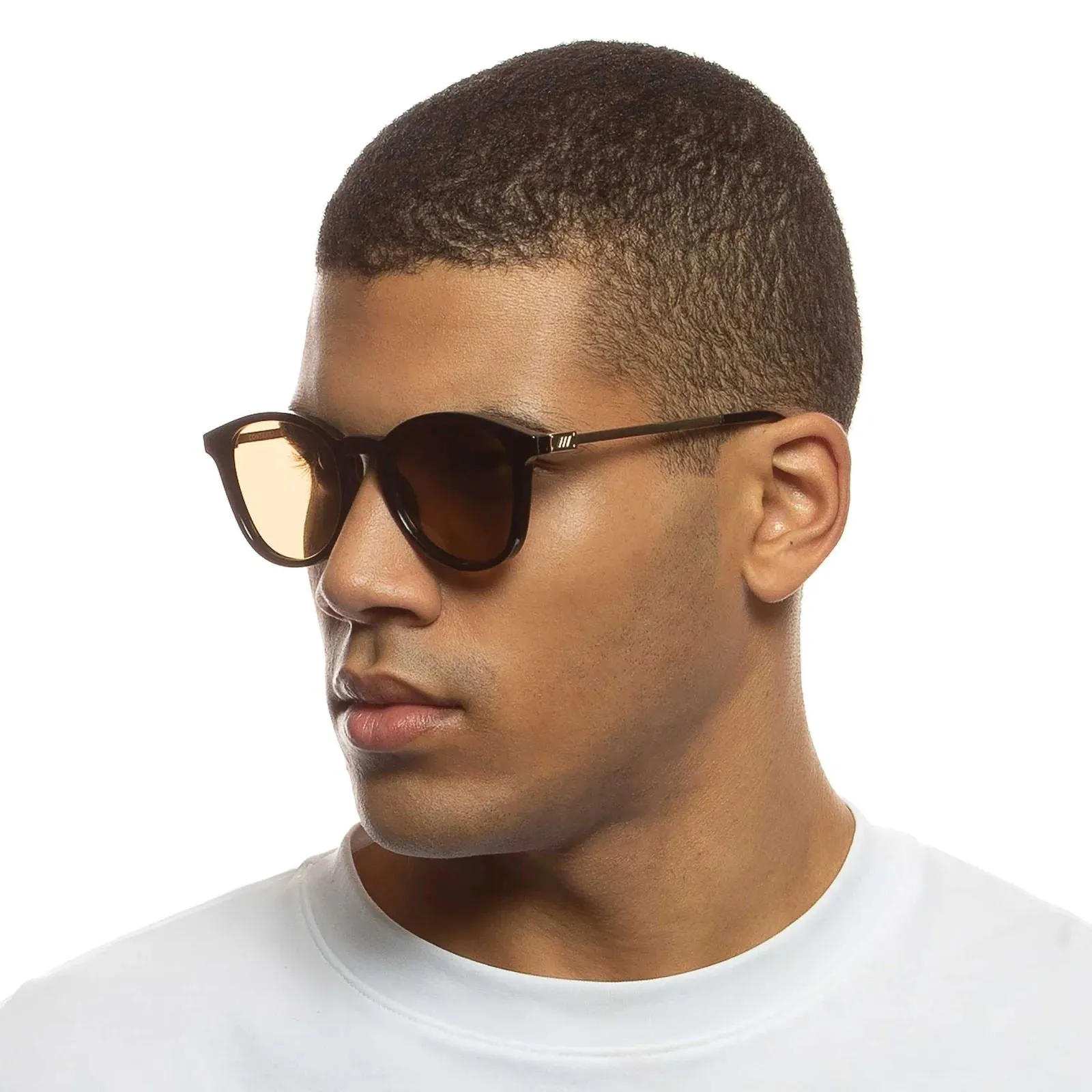 Le Specs Contraband Unisex Sunglasses - Shiny Black