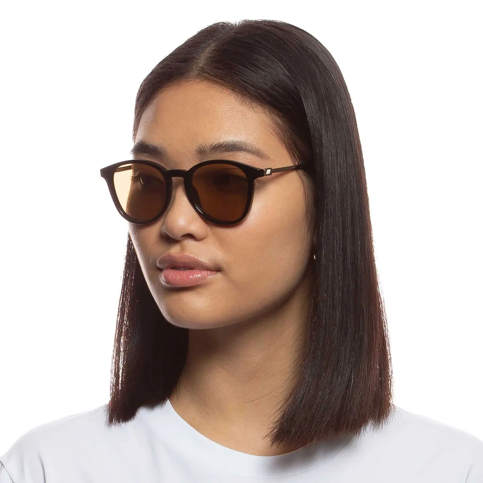 Le Specs Contraband Unisex Sunglasses - Shiny Black
