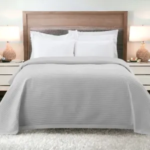 Light Grey Super Soft Pinsonic Bedspread