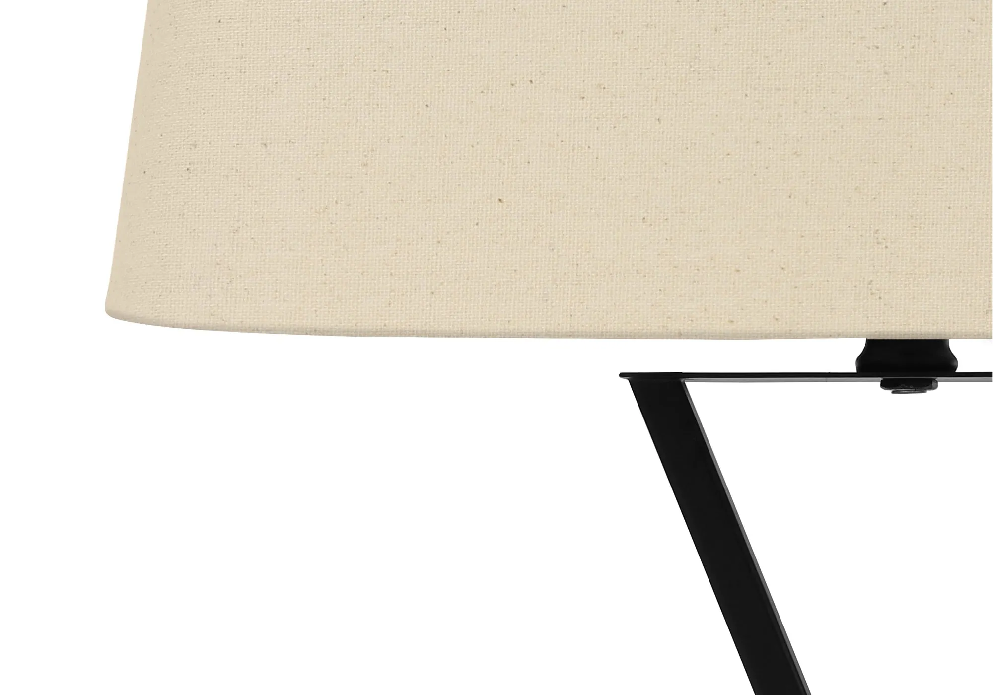 Lighting, 25"h, Table Lamp, Usb Port Included, Black Metal, Beige Shade, Transitional
