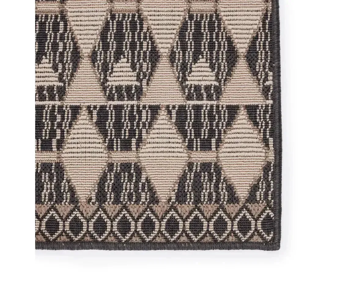 Mahaba MAH02 Black/Beige Rug
