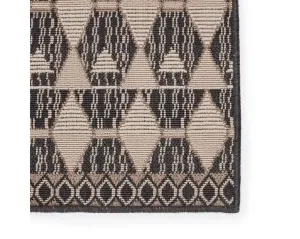 Mahaba MAH02 Black/Beige Rug