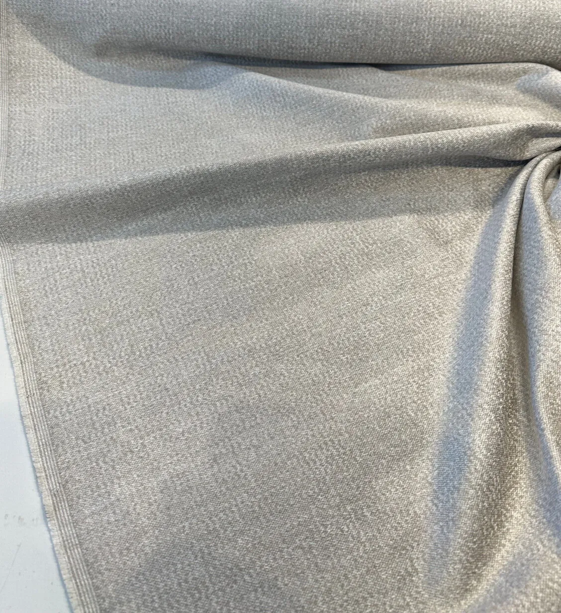 Mandrake Platinum Chenille Soft Gray Upholstery Italian Fabric By The Yard