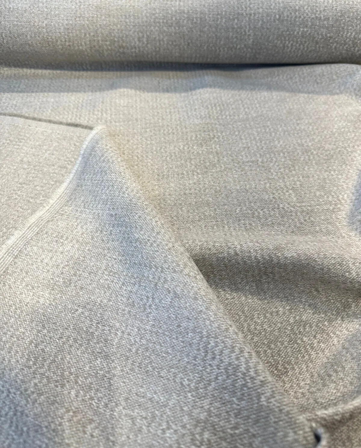 Mandrake Platinum Chenille Soft Gray Upholstery Italian Fabric By The Yard