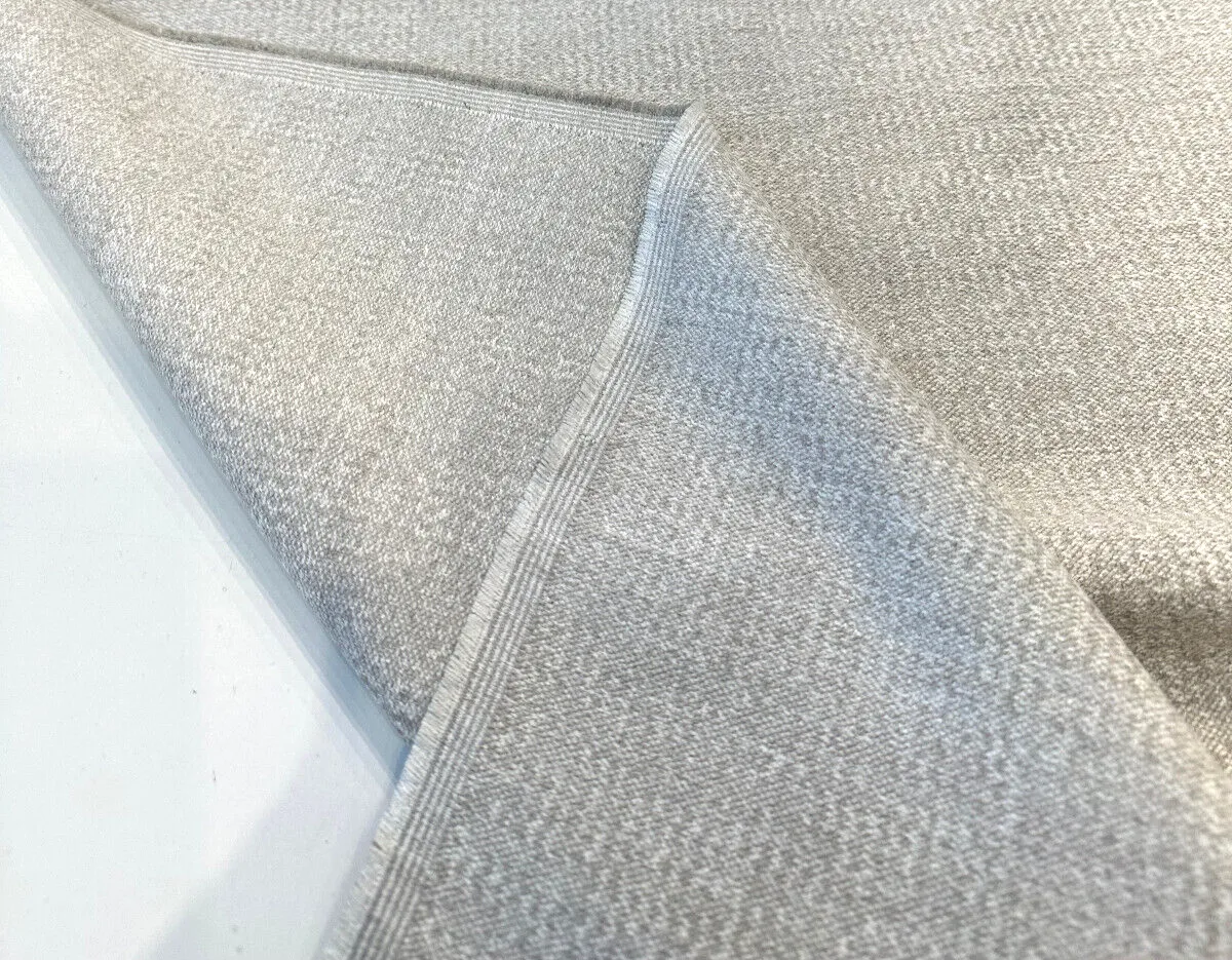 Mandrake Platinum Chenille Soft Gray Upholstery Italian Fabric By The Yard