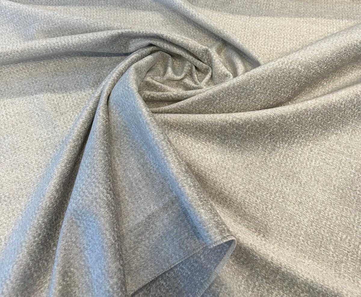 Mandrake Platinum Chenille Soft Gray Upholstery Italian Fabric By The Yard