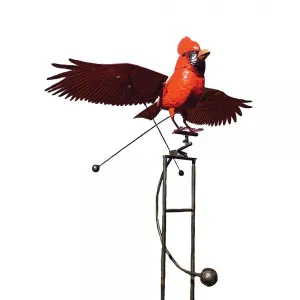 Metal Cardinal Rocker, Large