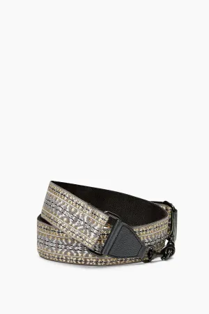 Metallic Jacquard Adjustable Guitar Strap