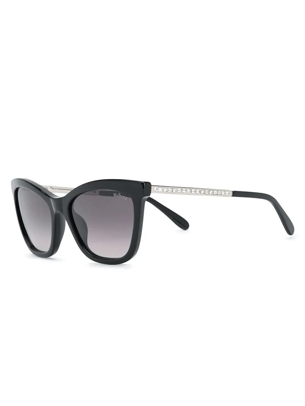 Millie Crystal Acetate Sunglasses (Black)