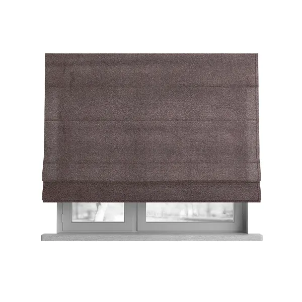 Modena Soft Velvet Material Furnishing Fabric Purple Colour - Roman Blinds