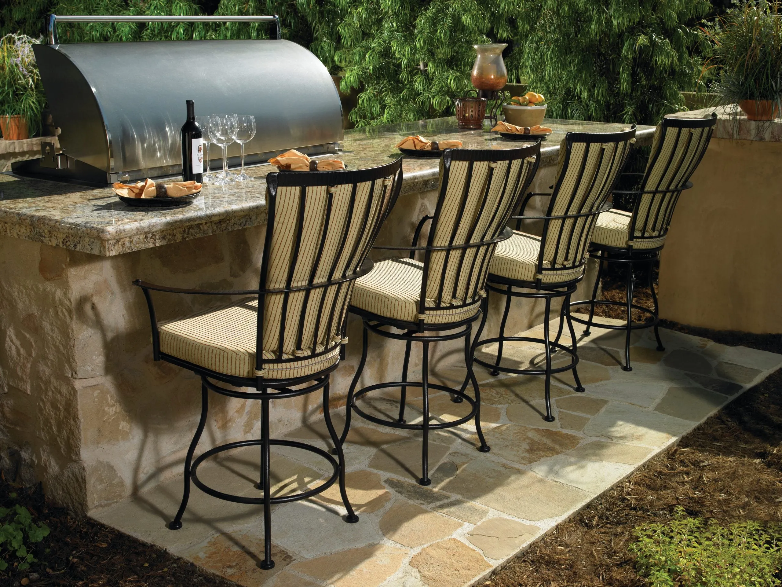 Monterra Swivel Bar Stool With Arms by Ow Lee