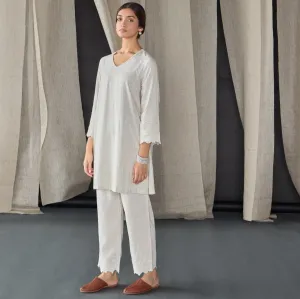 Natural Tonal Embroidered Co-ord Set