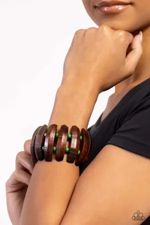 Paparazzi Bracelet ~ Bora Bora Bauble - Green