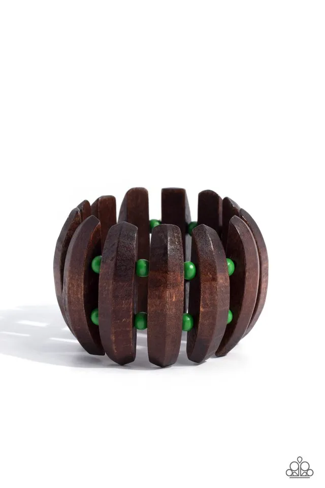 Paparazzi Bracelet ~ Bora Bora Bauble - Green