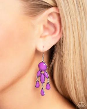 Paparazzi Earring ~ Summer Feeling - Purple