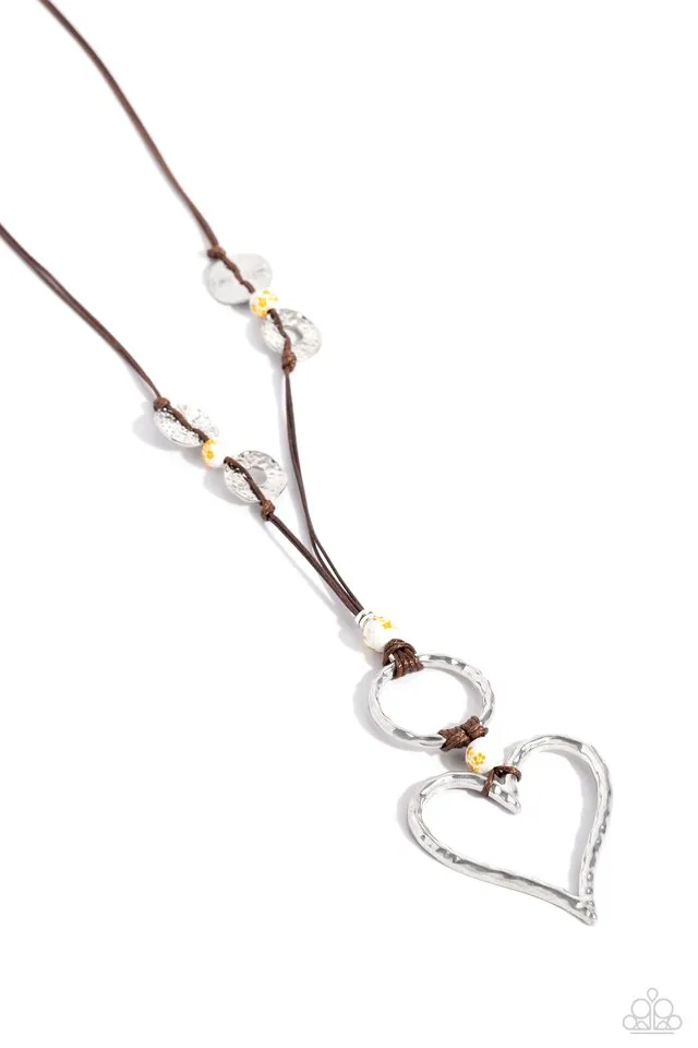 Paparazzi Necklace ~ KNOT Over Yet - Yellow