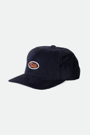 Parsons LP Adjustable Hat - Washed Navy/Caution Orange