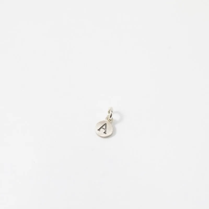 Personalized Tiny Dot Sterling Silver Charm