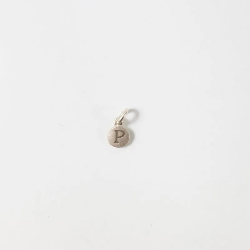 Personalized Tiny Dot Sterling Silver Charm