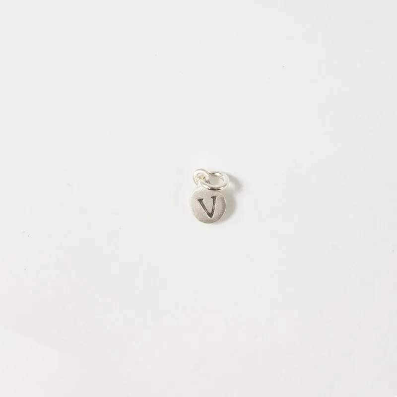 Personalized Tiny Dot Sterling Silver Charm