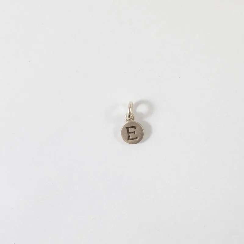 Personalized Tiny Dot Sterling Silver Charm