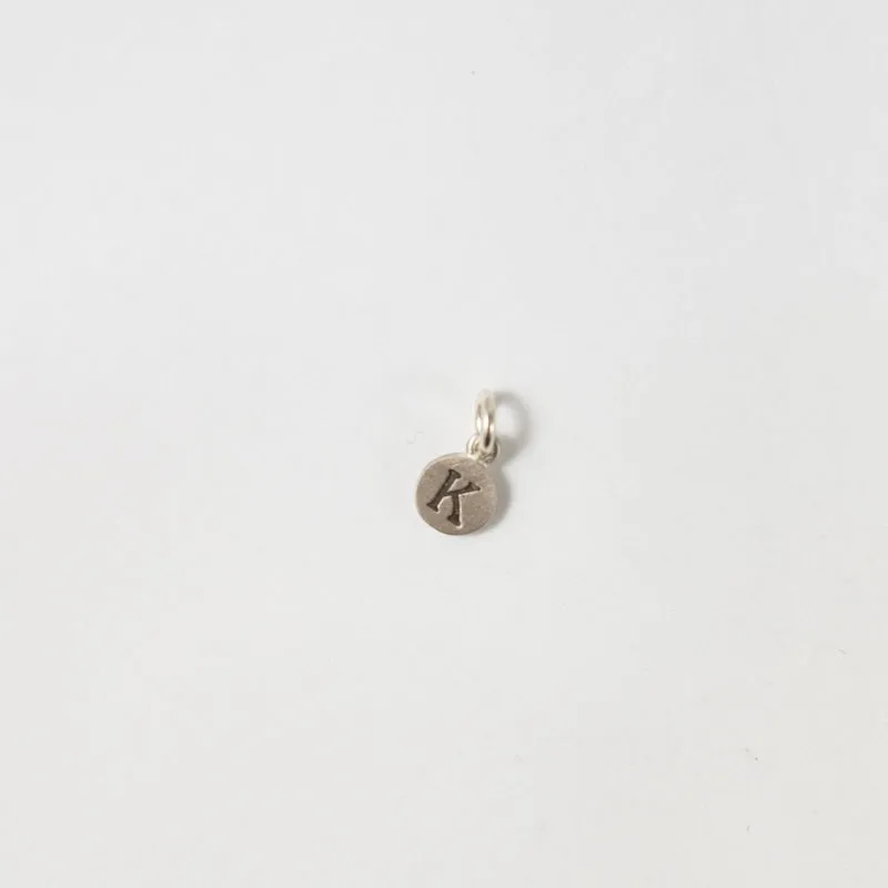 Personalized Tiny Dot Sterling Silver Charm