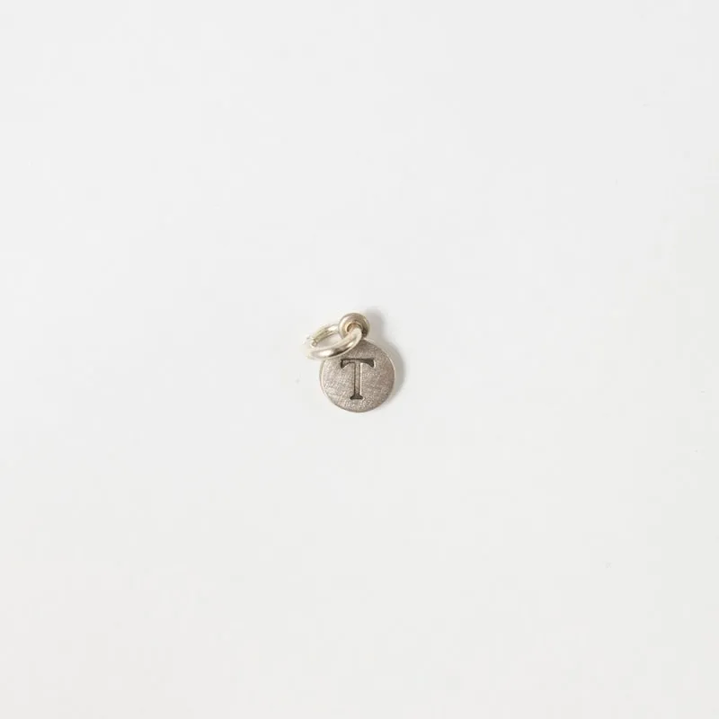 Personalized Tiny Dot Sterling Silver Charm