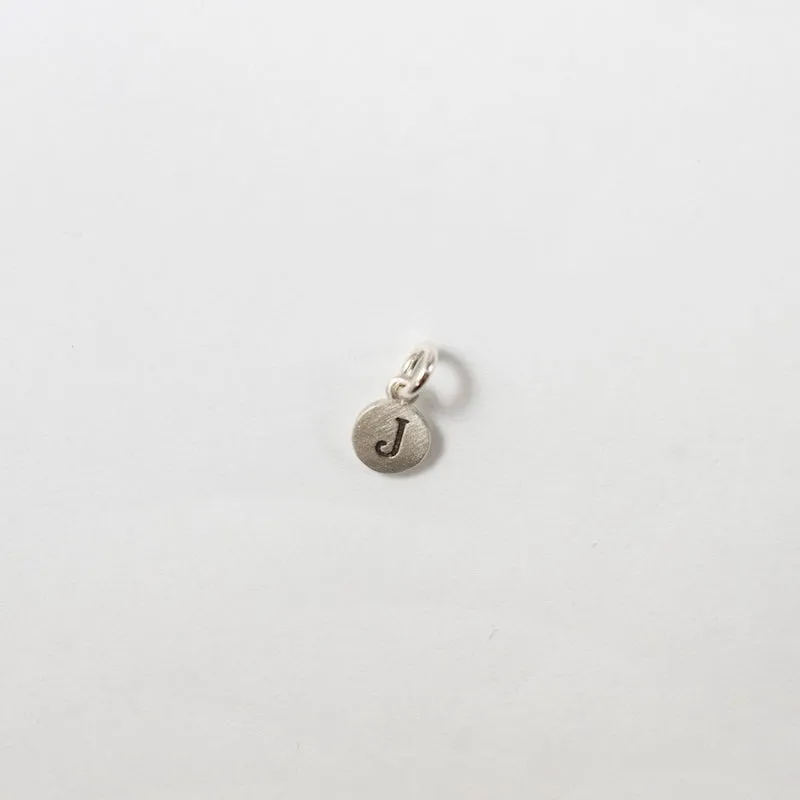 Personalized Tiny Dot Sterling Silver Charm