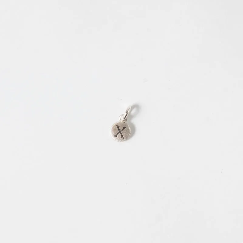 Personalized Tiny Dot Sterling Silver Charm