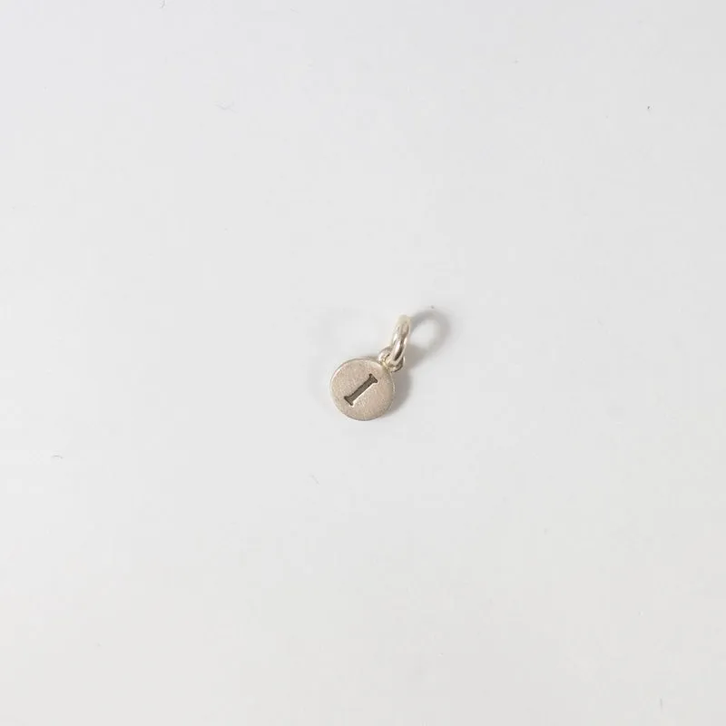 Personalized Tiny Dot Sterling Silver Charm