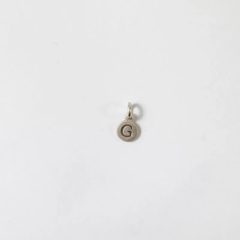 Personalized Tiny Dot Sterling Silver Charm