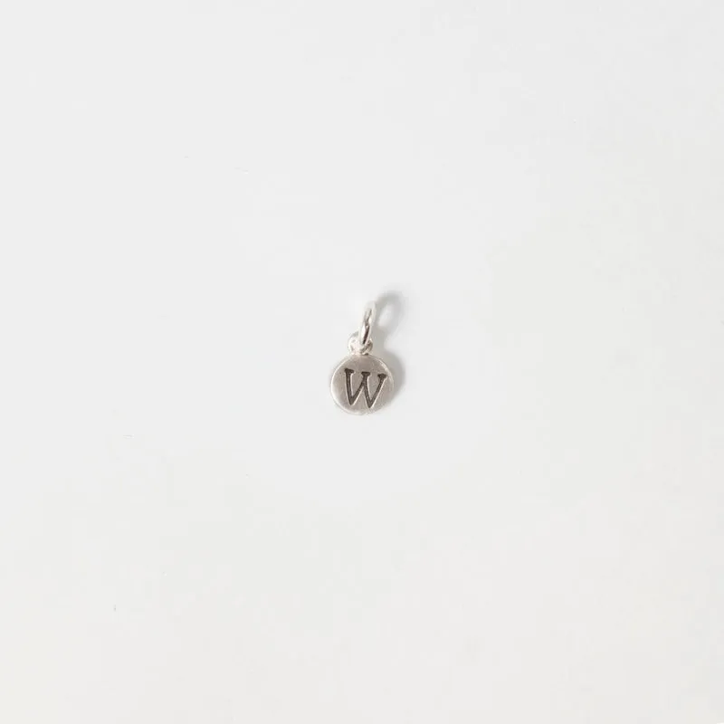 Personalized Tiny Dot Sterling Silver Charm