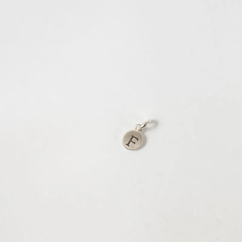 Personalized Tiny Dot Sterling Silver Charm