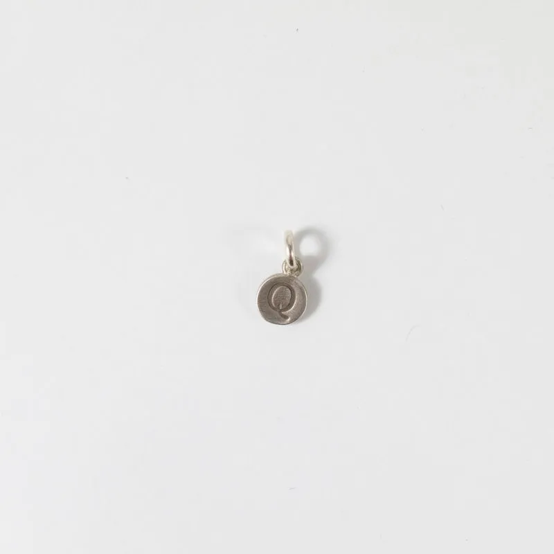 Personalized Tiny Dot Sterling Silver Charm