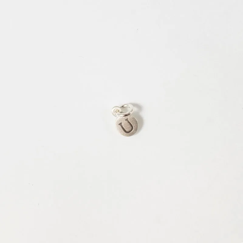 Personalized Tiny Dot Sterling Silver Charm
