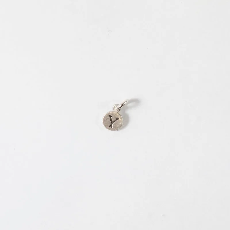 Personalized Tiny Dot Sterling Silver Charm