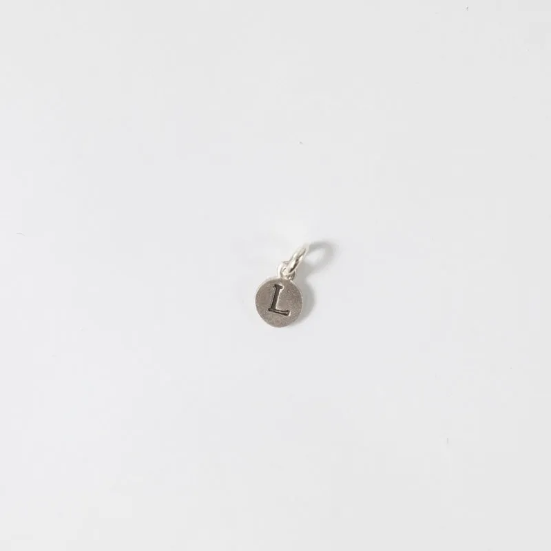Personalized Tiny Dot Sterling Silver Charm