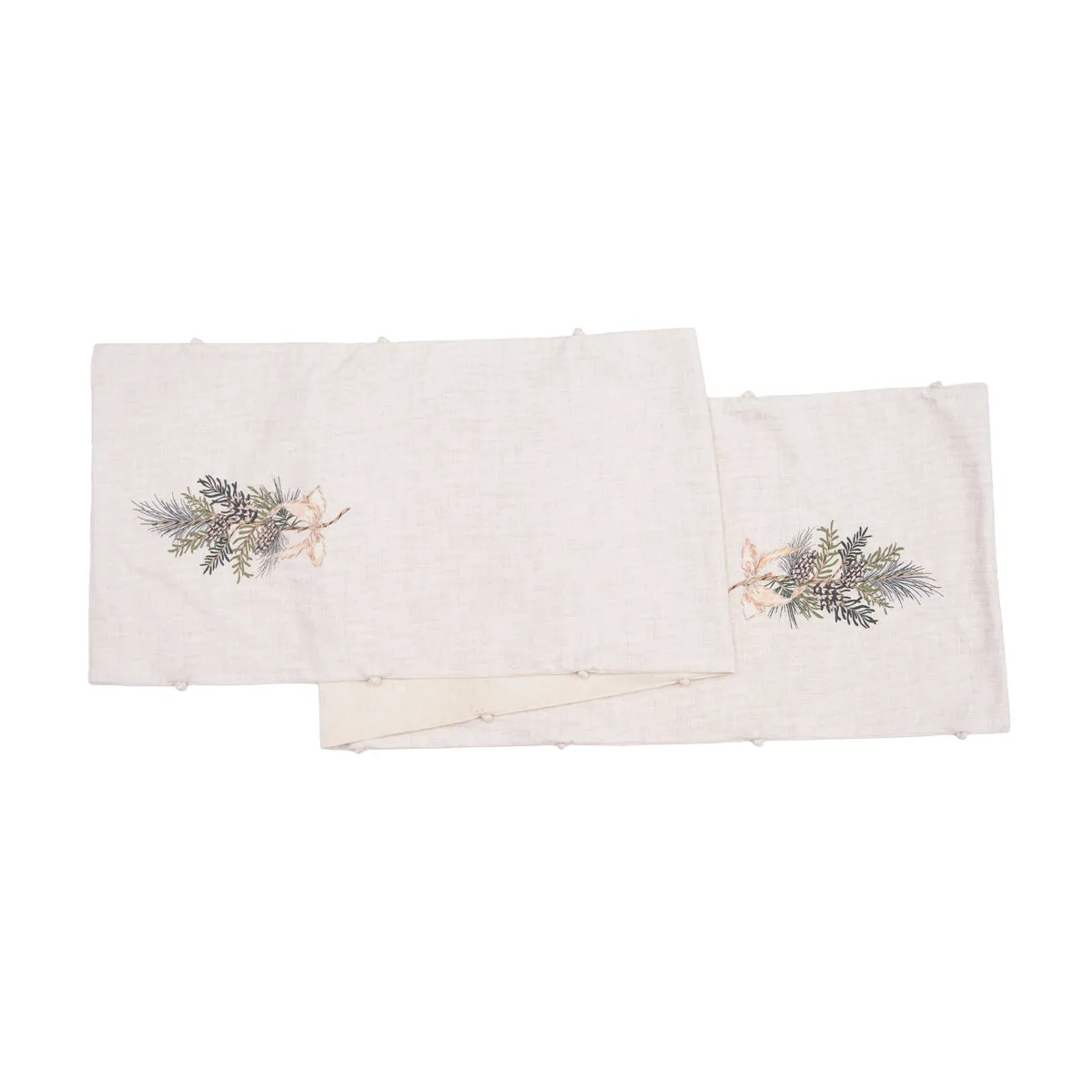 Pinecone Wreath Table Linens