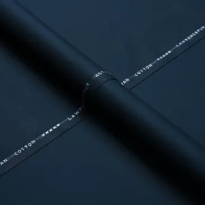 Plain Blue Antalya Egyptian Cotton Shalwar Kameez Fabric