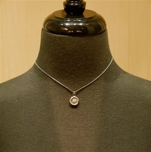 Pyrrha Butterfly  Pendant Necklace in Sterling Silver