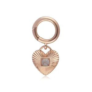 Queen of Paws Rosenquarz Klein Pet Tag