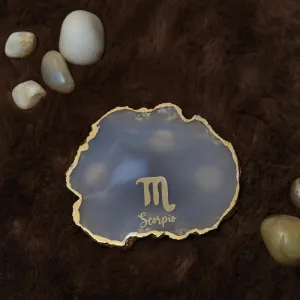 Scorpio Agate Coaster - Natural