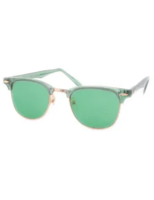 SHOW PONY Green Rainbow Browline Sunglasses