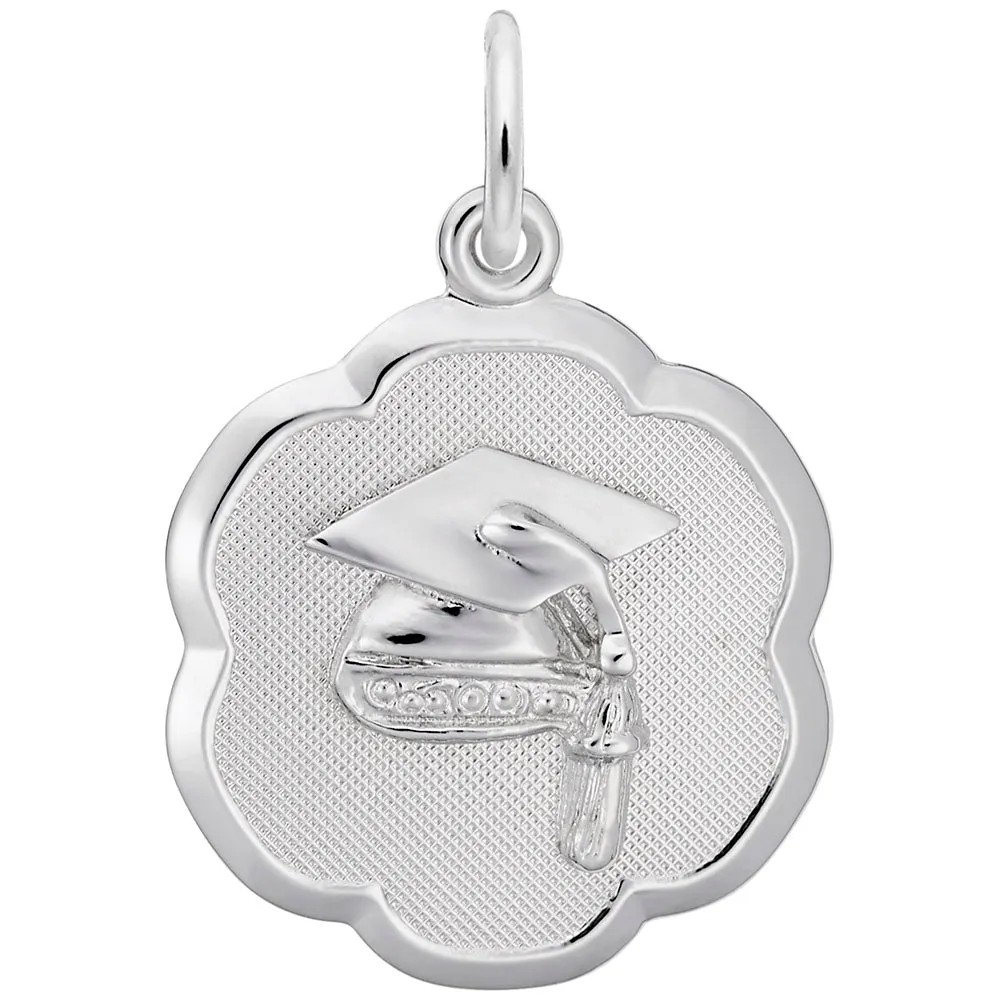 Silver Graduation Charm  2033