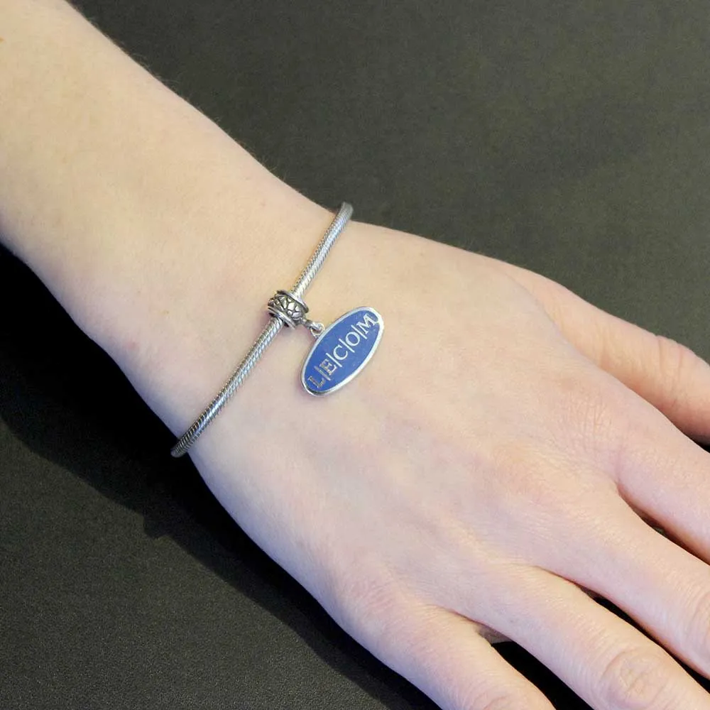Silver LECOM Charm CHRM-DB-SS