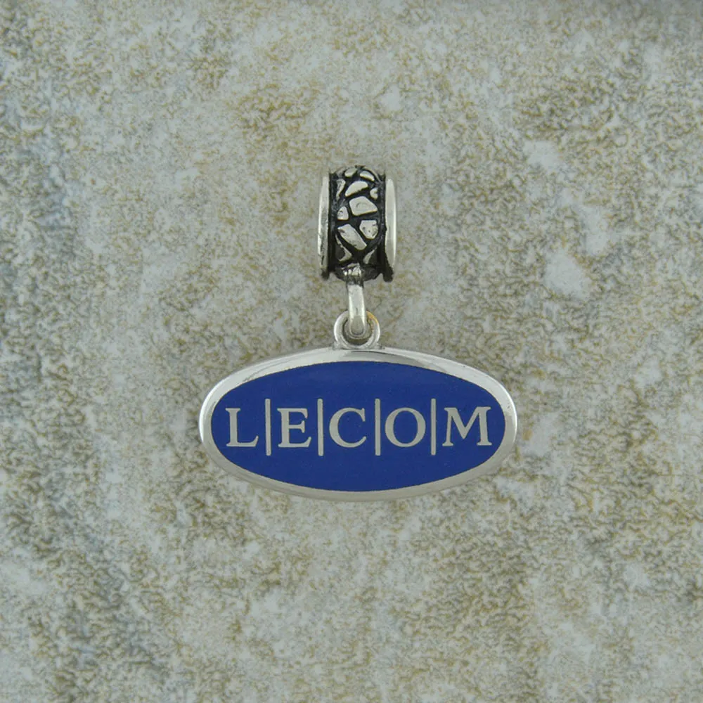 Silver LECOM Charm CHRM-DB-SS