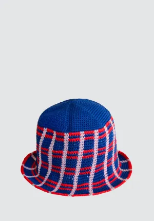 Sorority Plaid Crochet Hat