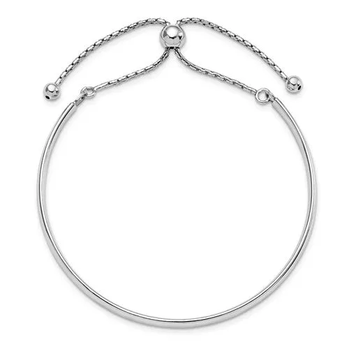 Sterling Silver Adjustable Bangle Bracelet